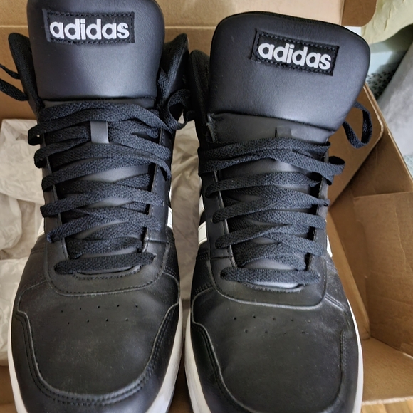 Adidas ..Black Leather. Sz 13 Men's - Picture 3 of 8